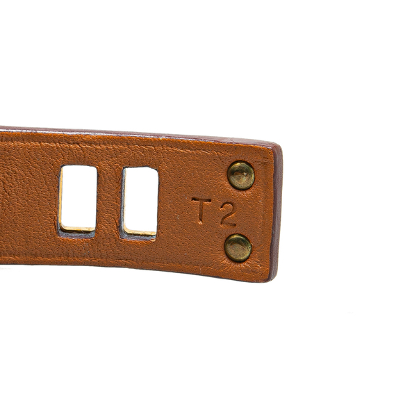 Pre-Loved Hermès Mini Leather Dog Anneaux Wrap Bracelet - Picture 6 of 7